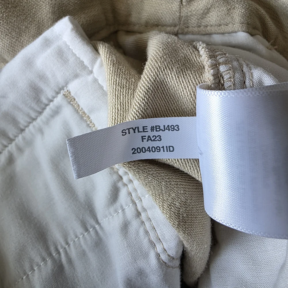 J. CREW Pants Cotton Camp Pants – Size 8 Beige Inseam 26” J Crew Factory